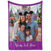 Custom Photo Blanket with Text