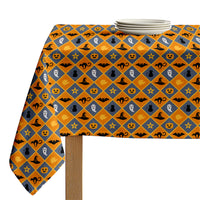 Halloween Tablecloth - Halloween Argyle