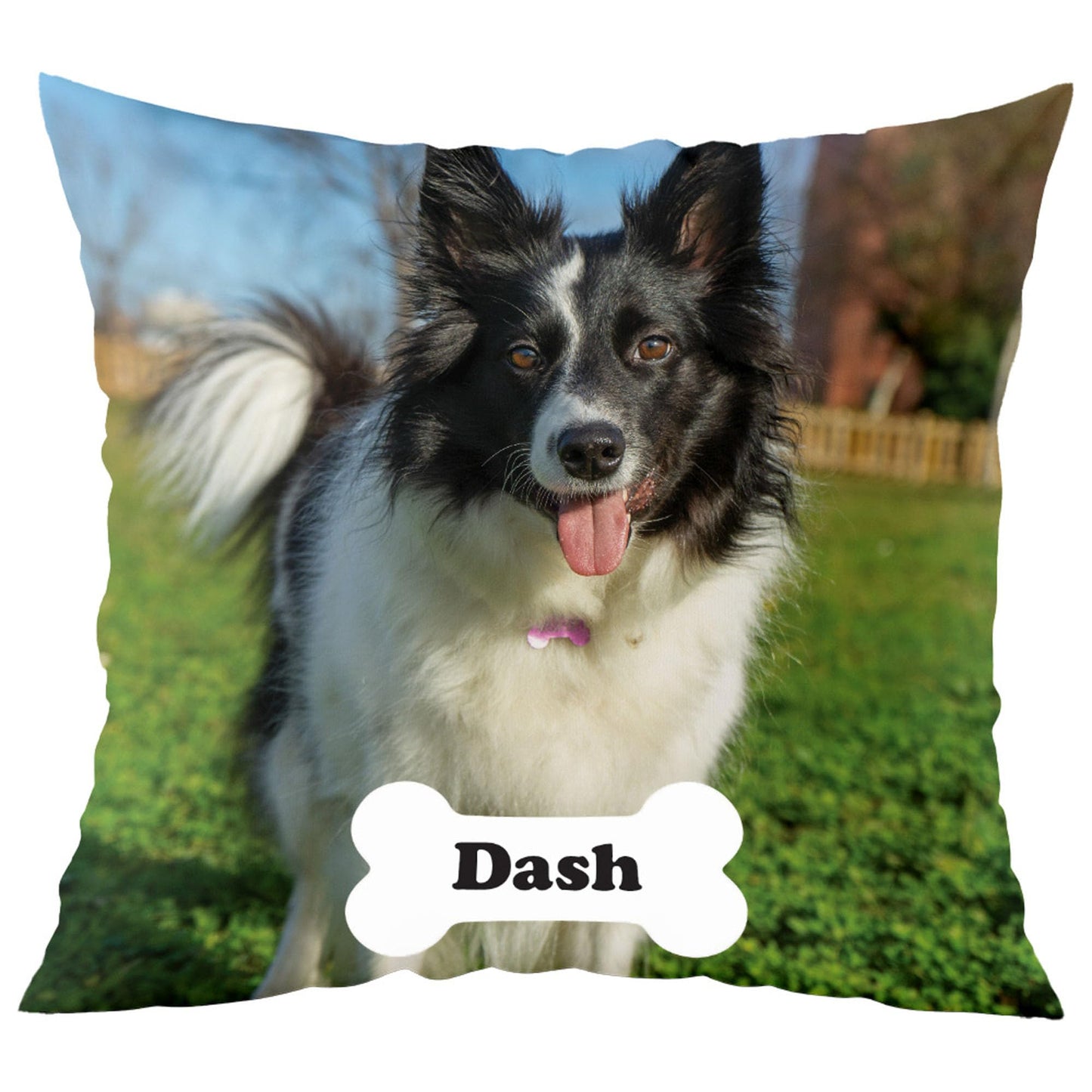 Fabric Textile Products Custom Pillows with Picture - USA Made - Customized Pillows with Pictures and Text - Throw Pillow - Personalized Gift - Friend Gifts - Kids Pillows (20"x20")