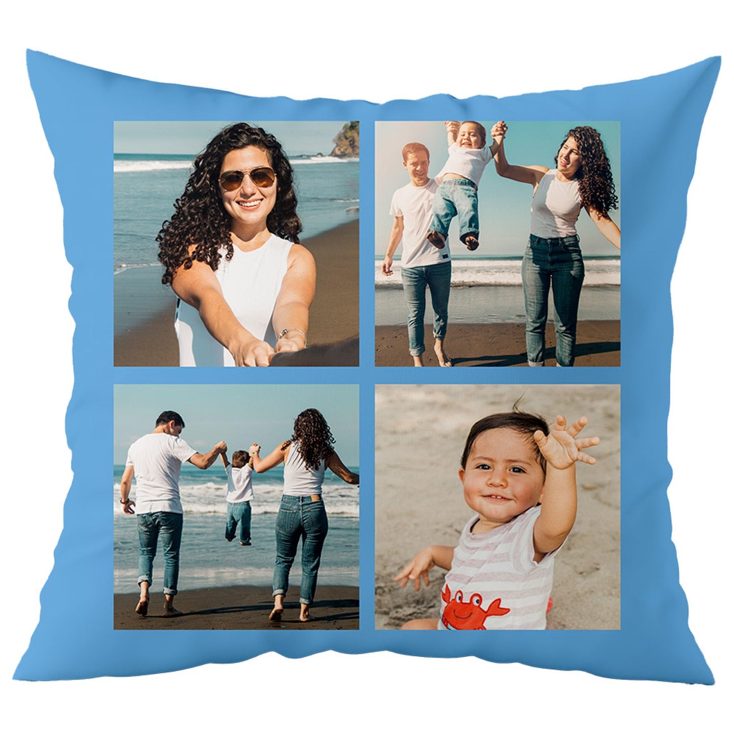Fabric Textile Products Custom Pillows with Picture - USA Made - Customized Pillows with Pictures and Text - Throw Pillow - Personalized Gift - Friend Gifts - Kids Pillows (20"x20")