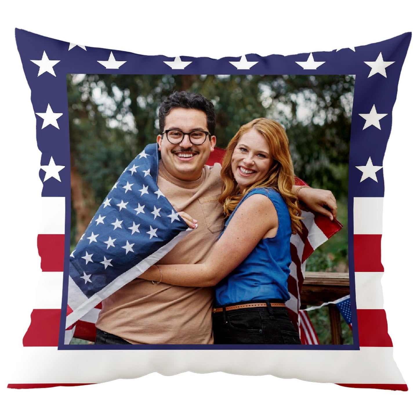 Fabric Textile Products Custom Pillows with Picture - USA Made - Customized Pillows with Pictures and Text - Throw Pillow - Personalized Gift - Friend Gifts - Kids Pillows (20"x20")