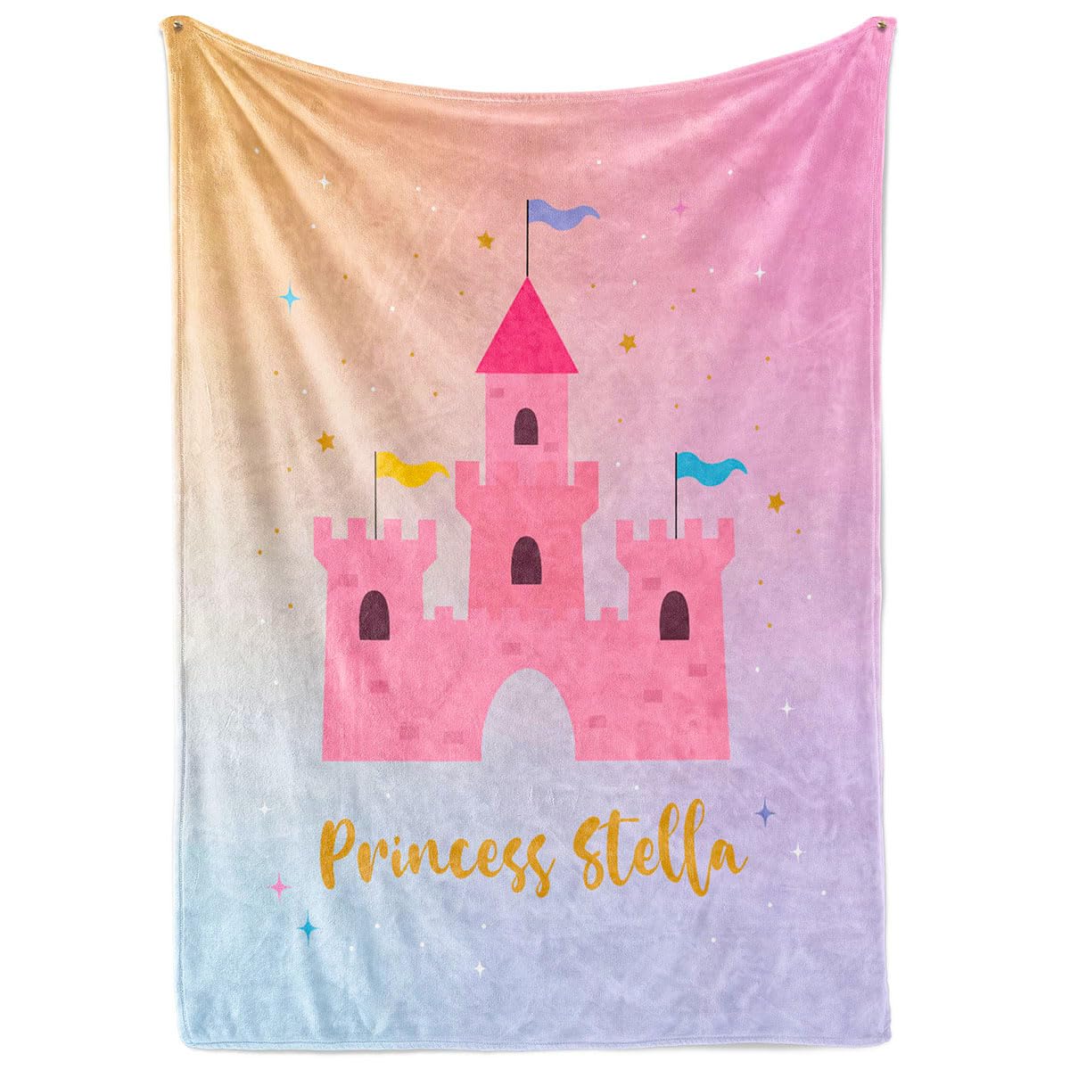 Mermaid Tails Soft Plush Blanket - Girls' Little Mermaid Gift - Birthday Party - Fleece & Sherpa Throw (30"x40")