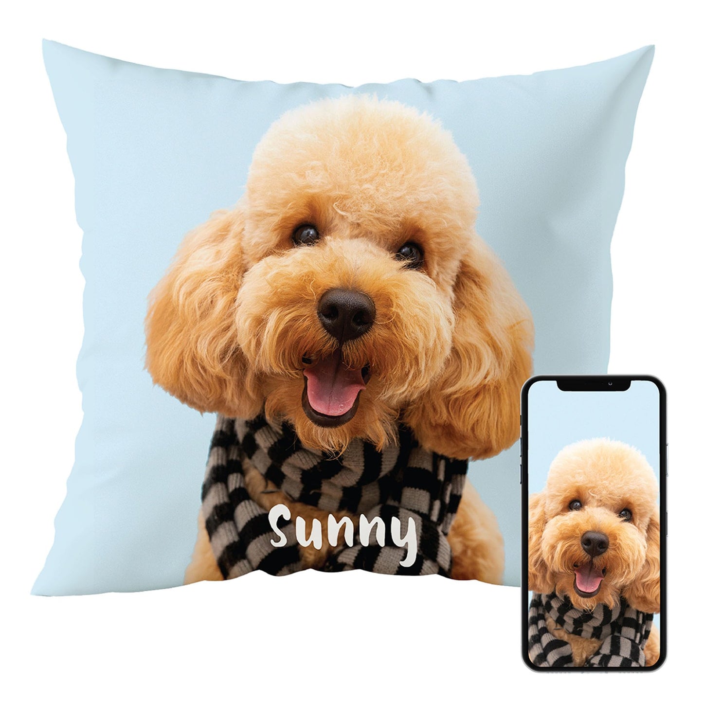 Fabric Textile Products Custom Pillows with Picture - USA Made - Customized Pillows with Pictures and Text - Throw Pillow - Personalized Gift - Friend Gifts - Kids Pillows (20"x20")