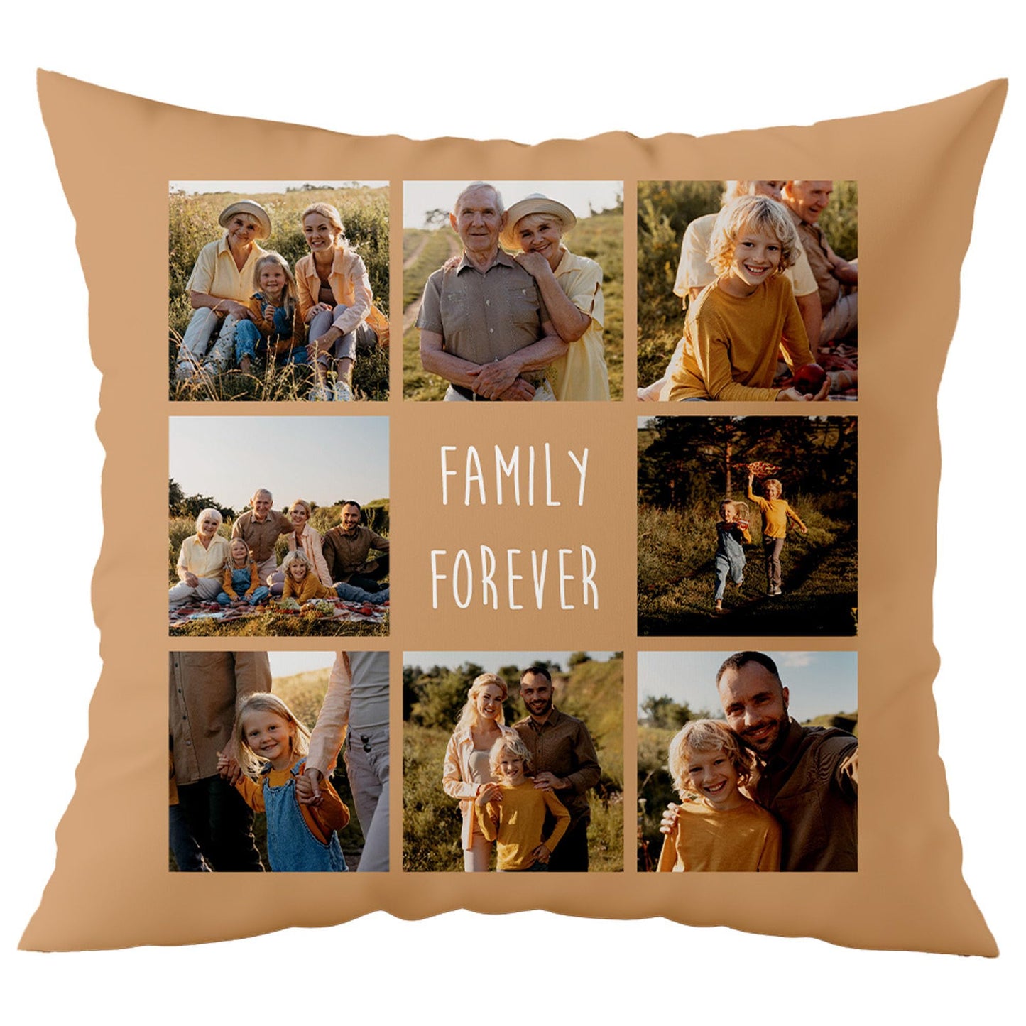 Fabric Textile Products Custom Pillows with Picture - USA Made - Customized Pillows with Pictures and Text - Throw Pillow - Personalized Gift - Friend Gifts - Kids Pillows (20"x20")