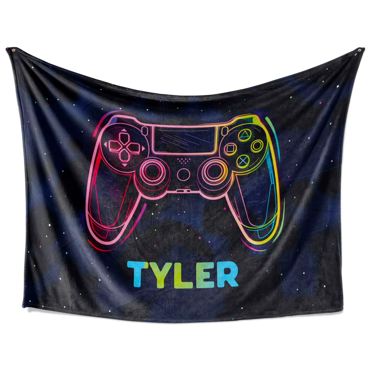 Personalized Blanket for Gamers - Ships Next Day - Throw Blanket for Gamers - Custom Blanket for Boys, Girls, Kids, Adults - Couch or Bedding - Gift for Birthday & Christmas (Fleece 30"x40")