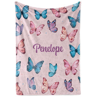 Custom Butterfly Blanket