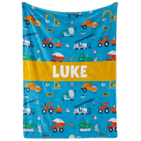 Custom Construction Truck Blanket