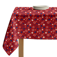 Americana Tablecloth - Blue & Cream Stars
