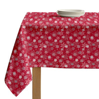 Christmas Tablecloth - Winter Red Snowflakes