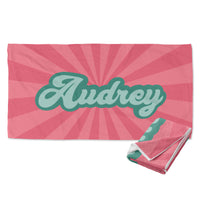 Custom Retro Beach Towel