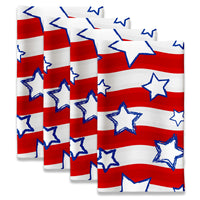 Americana Napkins - Wavy Stars and Stripes