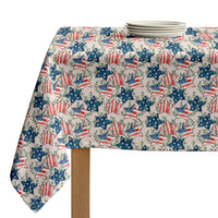 Americana Tablecloth - Rustic Fourth of July Stars