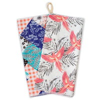 Kitchen Dish Towels - Patchwork Parrots