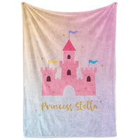 Custom Princess Castle Blanket