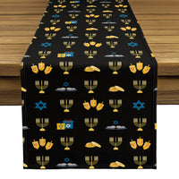 Hanukkah Table Runner - Hanukkah Scene
