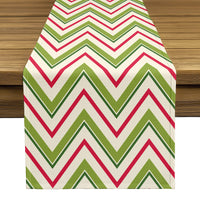 Christmas Table Runner - Christmas Chevron