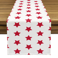 Americana Table Runner - American Red Stars