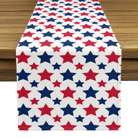 Americana Table Runner - American Stars Red & Blue