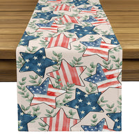 Americana Table Runner - Rustic Fourth of July Stars