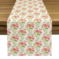 Spring Florals Table Runner - Delicate Watercolor Floral