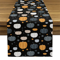 Halloween Table Runner - Halloween Pumpkins & Stars