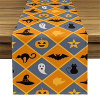 Halloween Table Runner - Halloween Argyle