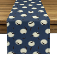 Halloween Table Runner - Gotham Bats in Sky