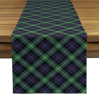 Blue & Green Tartan Table Runner
