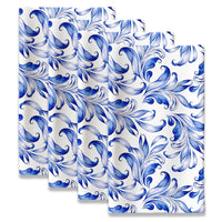 Blue Traditional Leaves Napkins