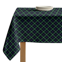 Blue & Green Tartan Tablecloth