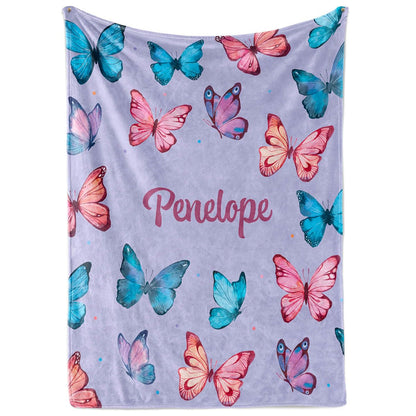 Mermaid Tails Soft Plush Blanket - Girls' Little Mermaid Gift - Birthday Party - Fleece & Sherpa Throw (30"x40")