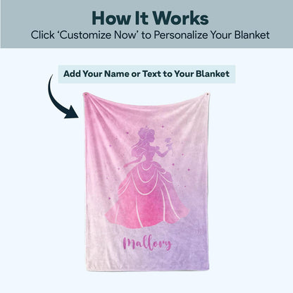 Mermaid Tails Soft Plush Blanket - Girls' Little Mermaid Gift - Birthday Party - Fleece & Sherpa Throw (30"x40")