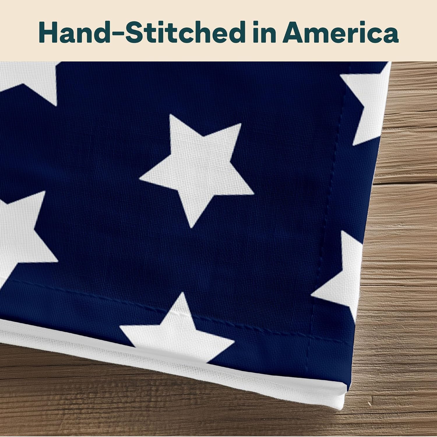 4th of July Cloth Napkins | Ol' Glory Blue Patriotic Supplies | Memorial Day, Independence Day Table Decorations | Absorbent, Washable, Reusable, Stain & Wrinkle Resistant | Made in America - 12pack
