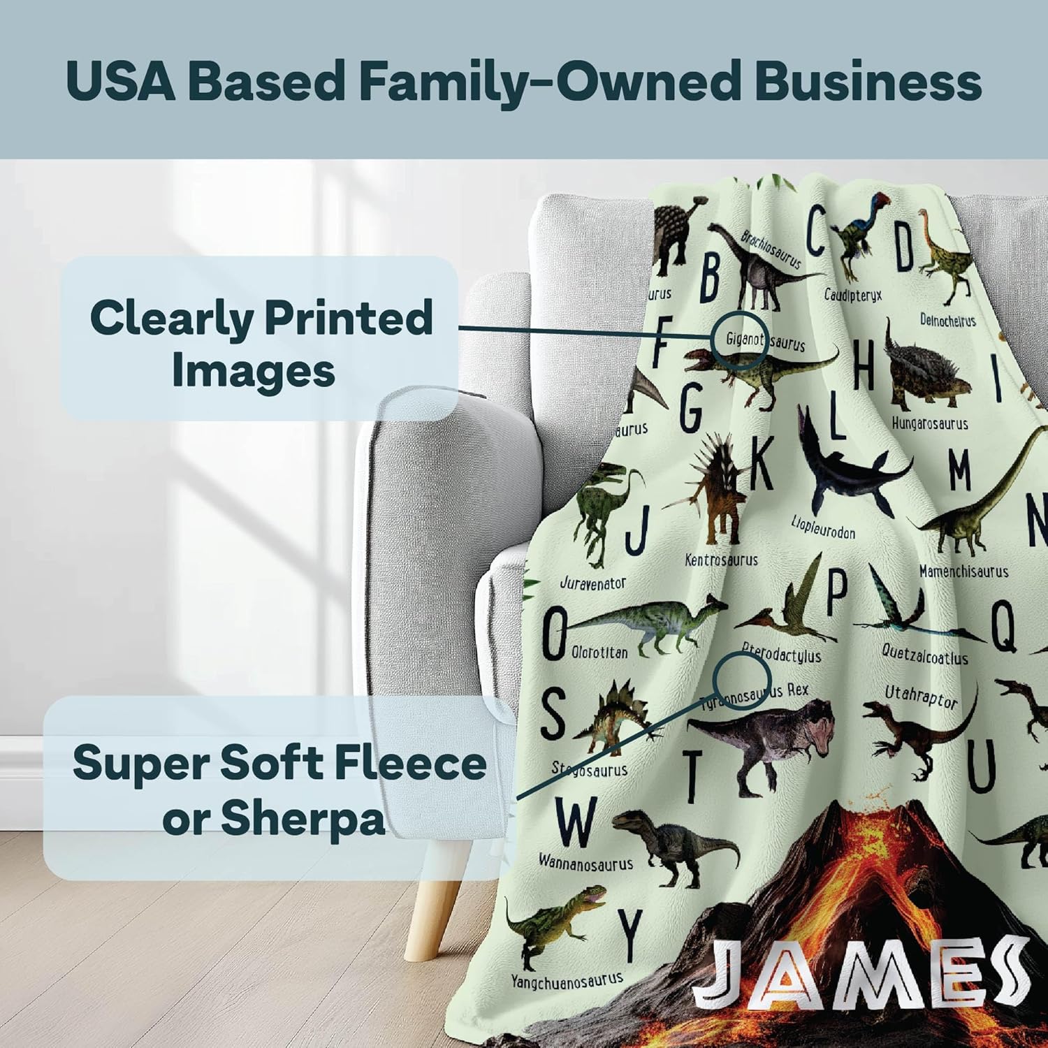 Personalized Blanket for Gamers - Ships Next Day - Throw Blanket for Gamers - Custom Blanket for Boys, Girls, Kids, Adults - Couch or Bedding - Gift for Birthday & Christmas (Fleece 30"x40")