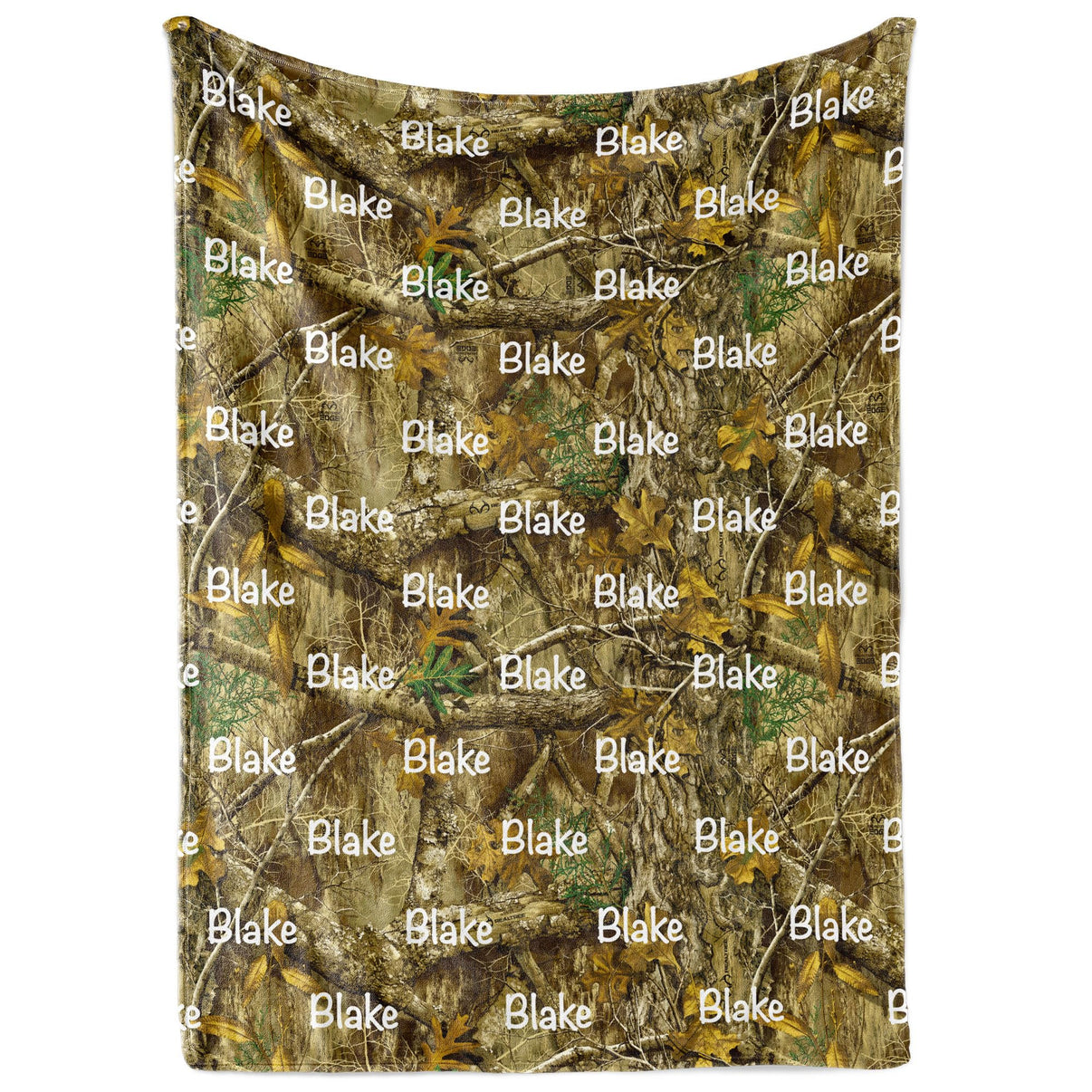 Camo Custom Blanket - Personalized Blanket for Kids & Adults - Gift for Hunters - Veterans Gift - Soft Fleece & Sherpa - Multiple Sizes (Fleece 30"x40")