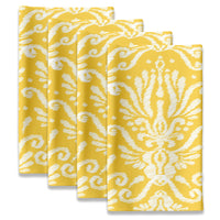 Fall Napkins - Yellow Keyhole Damask