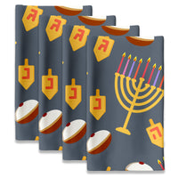 Hanukkah Napkins - Menorahs Dreidels and Donuts