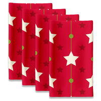 Christmas Napkins - Christmas Stars Red