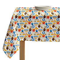 Hanukkah Tablecloth - Menorah Memories