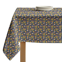 Hanukkah Tablecloth - Menorahs Dreidels and Donuts