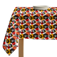 Fall Tablecloth - Pumpkins and Autumn Dots