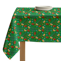 Hanukkah Tablecloth - Dreidels, Donuts and Decorations