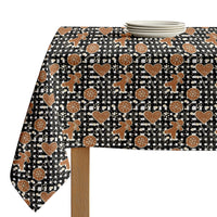 Christmas Tablecloth - Gingerbread Plaid