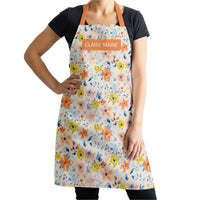 Florals with Name Apron