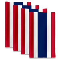 Americana Napkins - American Red & Blue Stripes