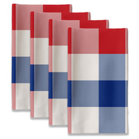 Americana Napkins - Red White & Blue Plaid