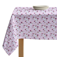 Spring Florals Tablecloth - Brush Stroke Purple Flowers