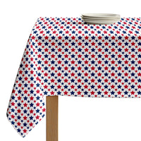 Americana Tablecloth - American Stars Red & Blue
