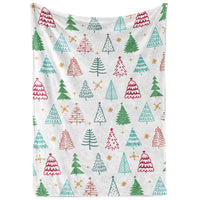 Custom Christmas Blanket - Christmas Trees