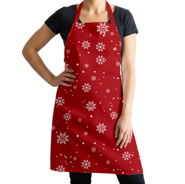 Red Snowflakes Apron